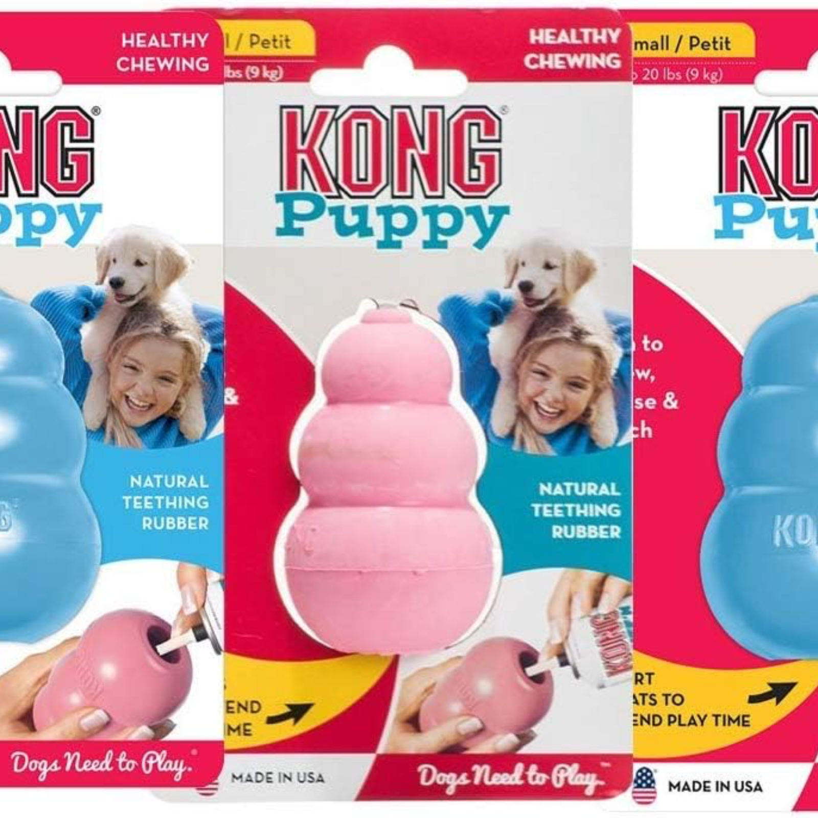3 pack of Puppy Kong